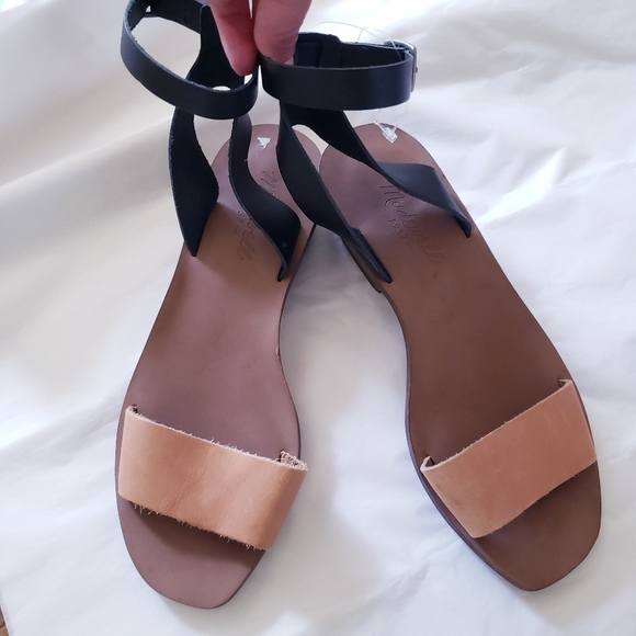 Madewell NWT  Boardwalk Ankle Strap Leather Sandals - 6.5 - Picture 9 of 9